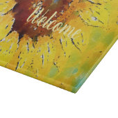 Planche à découper aquarelle tournesol (Coin)