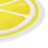 Planche À Découper Aquarelle tranche citron (Coin)