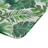 Planche À Découper Aquarelle Tropical Feuille Vert Moderne (Coin)