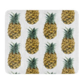 Planche À Découper Aquarelle tropicale ananas Motif sans couture (Devant)