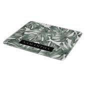 Planche À Découper Aquarelle tropicale Oasis moderne Feuille Motif (Coin)