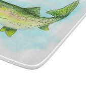 Planche À Découper Aquarelle truite (Coin)