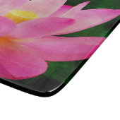 Planche À Découper Aquarelle vive de fleur de Lotus (Coin)