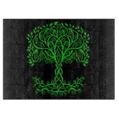 Planche À Découper Arbre Celtique Vert De Vie (Devant)