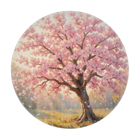 Planche À Découper Arbre de cerisier en fleurs Printemps (Devant)