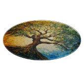 Planche À Découper Arbre de connaissances - Peinture à l'huile (Coin)