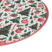 Planche À Découper Arbre de Noël, cadeaux, sucre de canne (Coin)