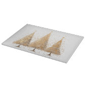 Planche À Découper Arbre de Noël d'or, planche à découper, Noël (Coin)