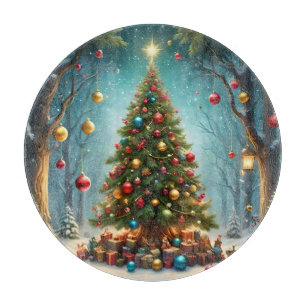Planche À Découper Arbre de Noël Lumineux,