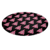 Planche À Découper Arbre de Noël noir rose (Coin)