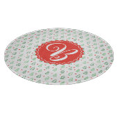 Planche À Découper Arbre de Noël rouge et vert (Coin)