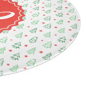 Planche À Découper Arbre de Noël rouge et vert (Coin)