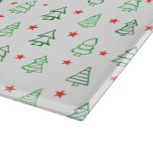 Planche À Découper Arbre de Noël rouge et vert (Coin)