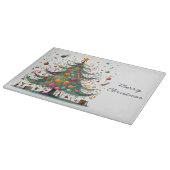 Planche À Découper Arbre de Noël Whimsical, Couleurs Lumineuses, (Coin)