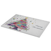 Planche À Découper Arbre de Noël Whimsical, Couleurs Lumineuses, (Coin)