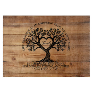 Planche à découper Arbre de Vie de la famille sur