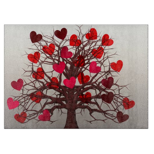 Planche À Découper Arbre des coeurs (Devant)