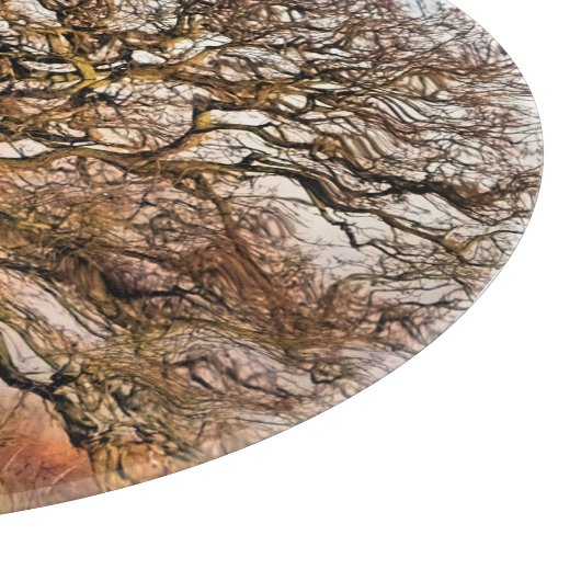 PLANCHE À DÉCOUPER ARBRE D'HIVER (Coin)