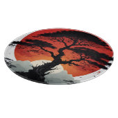 Planche À Découper Arbre du coucher de soleil africain (Coin)