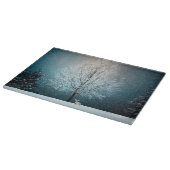 Planche À Découper Arbre givre le soir (Coin)