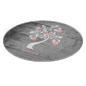 Planche À Découper Arbre rose des coeurs Tableau de coupe personnalis (Coin)