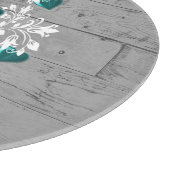 Planche À Découper Arbre turquoise des Coeurs Tableau de coupe person (Coin)