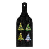 Planche À Découper Arbre vert Noël Vacances Hiver (Devant)