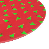 Planche À Découper Arbres de Noël en rouge (Coin)