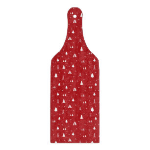 Planche À Découper Arbres de Noël et Snowflakes Cutboard