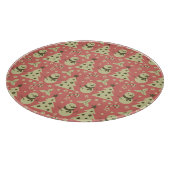 Planche À Découper Arbres de Noël rétro sucre de canne étoile aux bai (Coin)