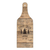 Planche À Découper Arbres rustiques en forêt de bois Personnalisés (Devant)