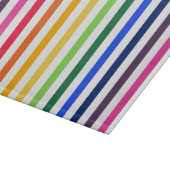 Planche À Découper Arc-en-ciel et rayures blanches (Coin)