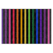 Planche À Découper Arc-en-ciel et rayures noires (Devant)