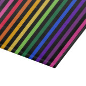 Planche À Découper Arc-en-ciel et rayures noires (Coin)