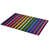 Planche À Découper Arc-en-ciel et rayures noires (Coin)