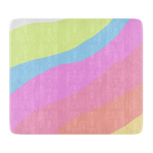 Planche À Découper Arc-en-ciel rose violet multicolore mois de la fie