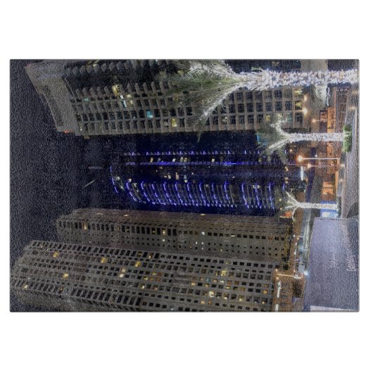 Planche À Découper Architecture de Dubaï la nuit (Devant)