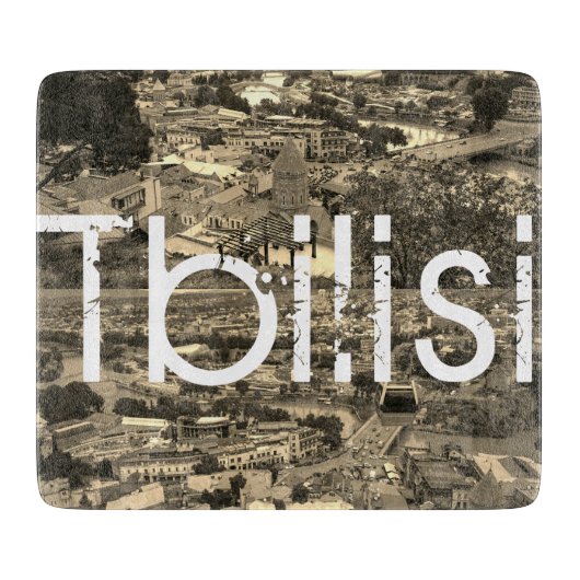 Planche À Découper Architecture de rue Tbilissi Georgia (Devant)