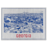 Planche À Découper Architecture de rue Tbilissi Georgia (Devant)