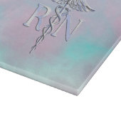 Planche À Découper Argent comme RN Caduceus Médicale Mère Pearl (Coin)