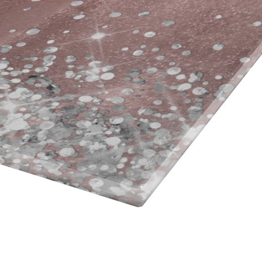 Planche À Découper Argent Parties scintillant Rose Or Foil fantaisie (Coin)