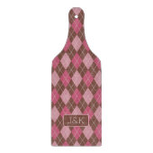 Planche À Découper Argyll Golf Motif Rose & Brown Custom Ses & Hers (Devant)