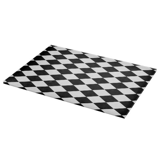 Planche À Découper Arlequin noir et blanc (Coin)