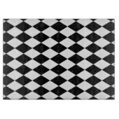 Planche À Découper Arlequin noir et blanc (Devant)