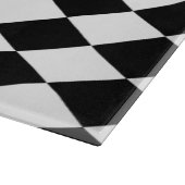 Planche À Découper Arlequin noir et blanc (Coin)