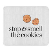 Planche À Découper Arrêtez et sentez les biscuits (Devant)