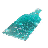 Planche À Découper Arrière - plan à huile Turquoise de la menthe (Coin)