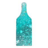 Planche À Découper Arrière - plan à huile Turquoise de la menthe (Devant)