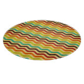 Planche À Découper Arrière - plan à rayures rétro 4 (Coin)