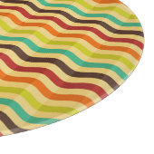 Planche À Découper Arrière - plan à rayures rétro 4 (Coin)